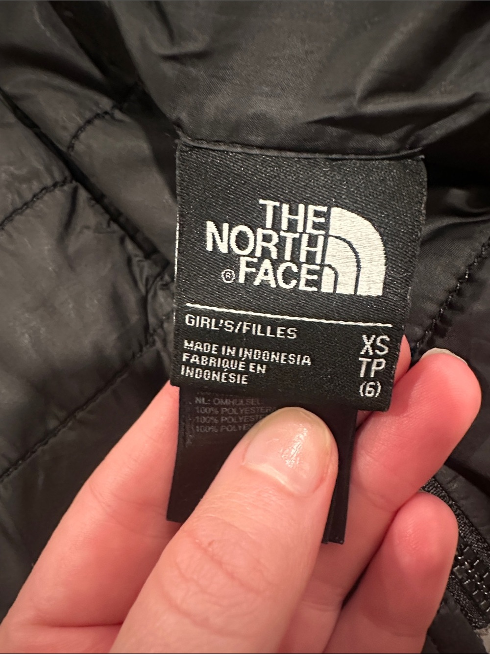 The North Face Kids Black Puffer Jacket reversible!! - Picture 2 of 10